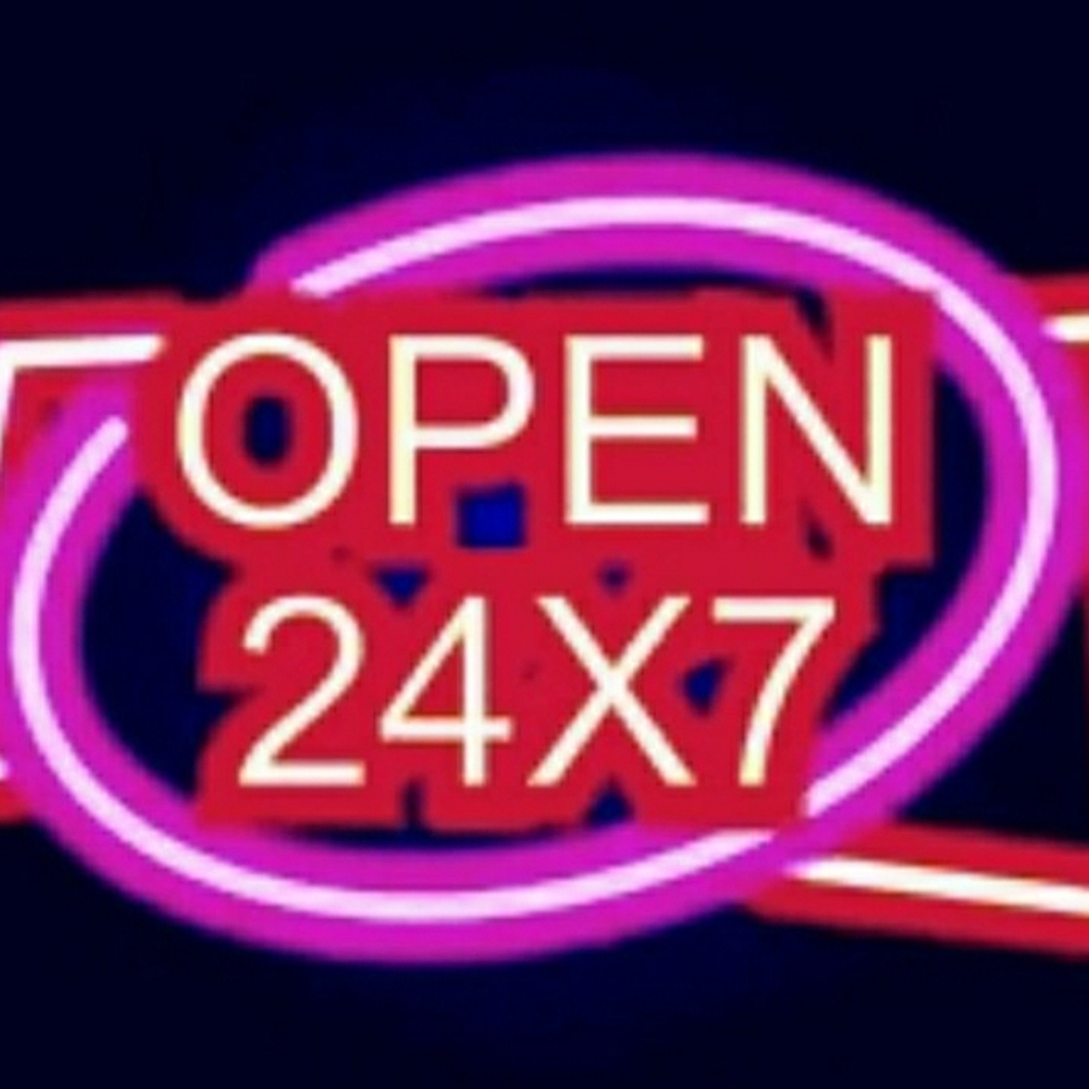 Open all day and all night